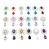 Decorative Brooch Water Droplets Faceplate Sewing Button Alloy Rhinestone Scrapbooking Pendant
