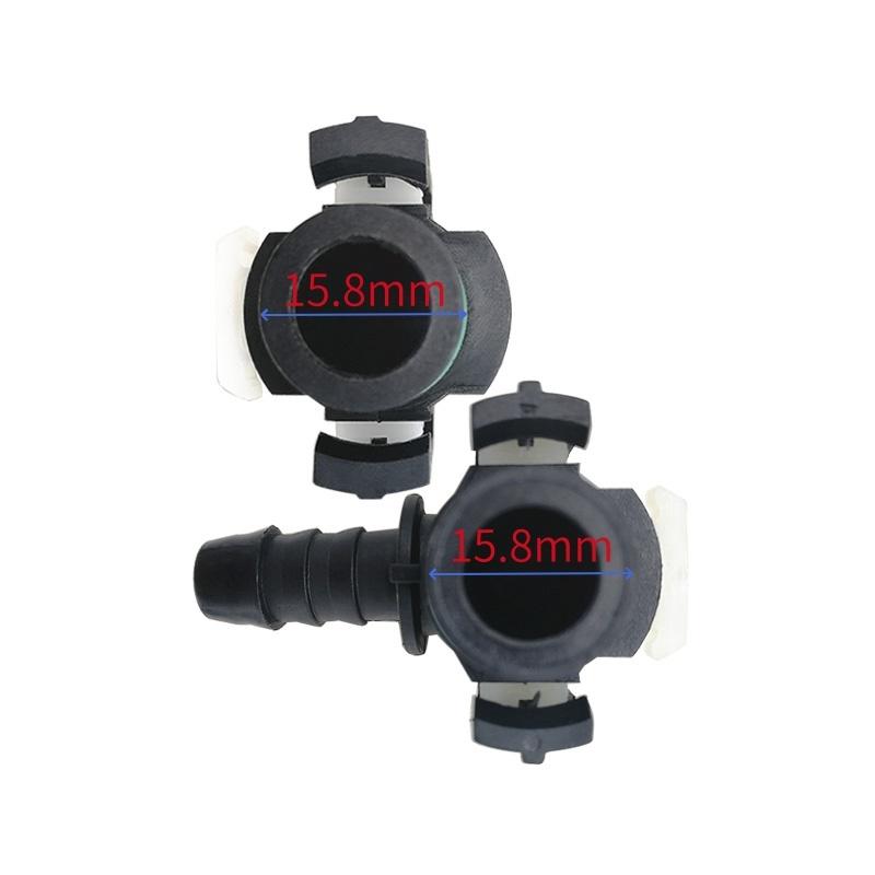 high quality 16-12*1.5 plastic fuel line quick connector for shaanqi delong EFI car for big truck for heavy truck 1 set