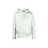 Polo Ralph Lauren SS23 Tie-Dye Logo Embroidered Hoodie Men Hoodies Light-Green 710860393-002