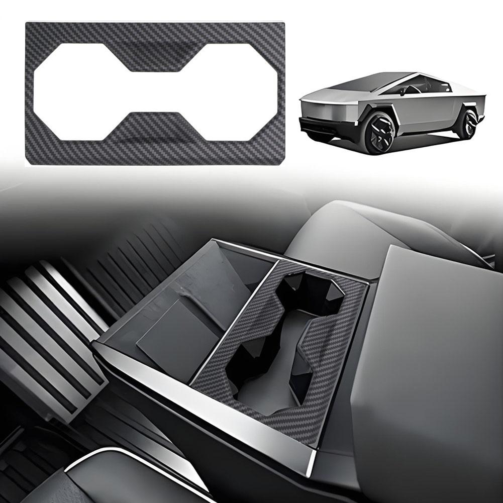Для Tesla Cybertruck 2024 центральная консоль держатель стакана отделка панель декоративная крышка для Tesla Cybertruck автомобильные аксессуары M5J3