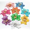 1PC Clothing Accessories Bright Diamond Chinese Style DIY Sewing Sequin Flower Bag Decor Embroidery Patches Flower Strips