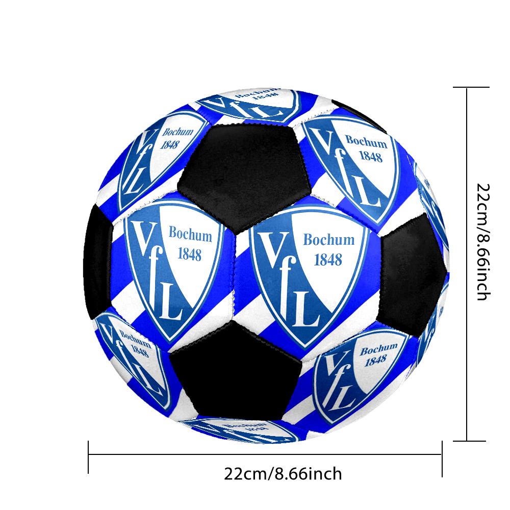 VfL Bochum 1848 Indoor Soccer Ball Colorful Machine Stitched PVC Size 5 Team Training Competition Ready Durable High-Bounce Cool Sports Gift