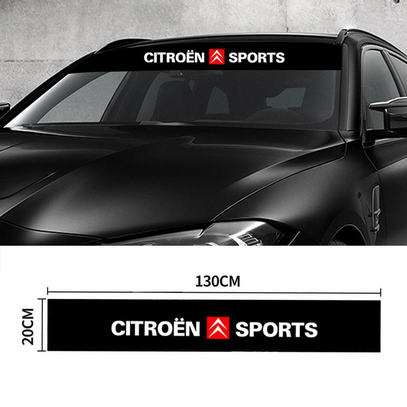 Creative Car Front &Rear Windshield Reflective Stickers For Citroen C4 C3 C5 C1 C2 Berlingo Celysee Cactus Picasso Aircross Saxo PR7
