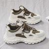 Breathable Hong Kong Style Thick-Soled Men's Fashion Sneakers: Summer Non-Slip, Wear-Resistant Casual Dad Shoes