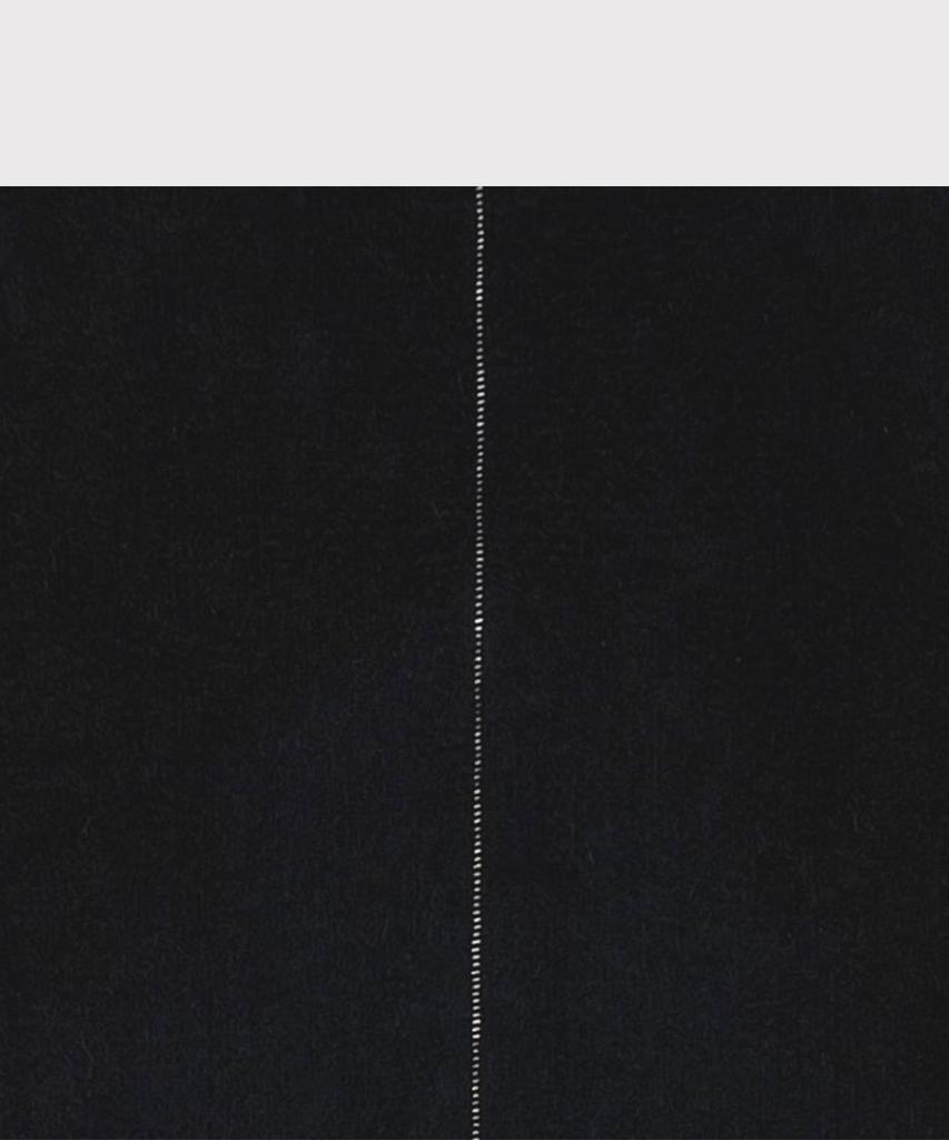 Minus Cut Off 1B Cardigan(Needle Shaggy Mohair) - Black