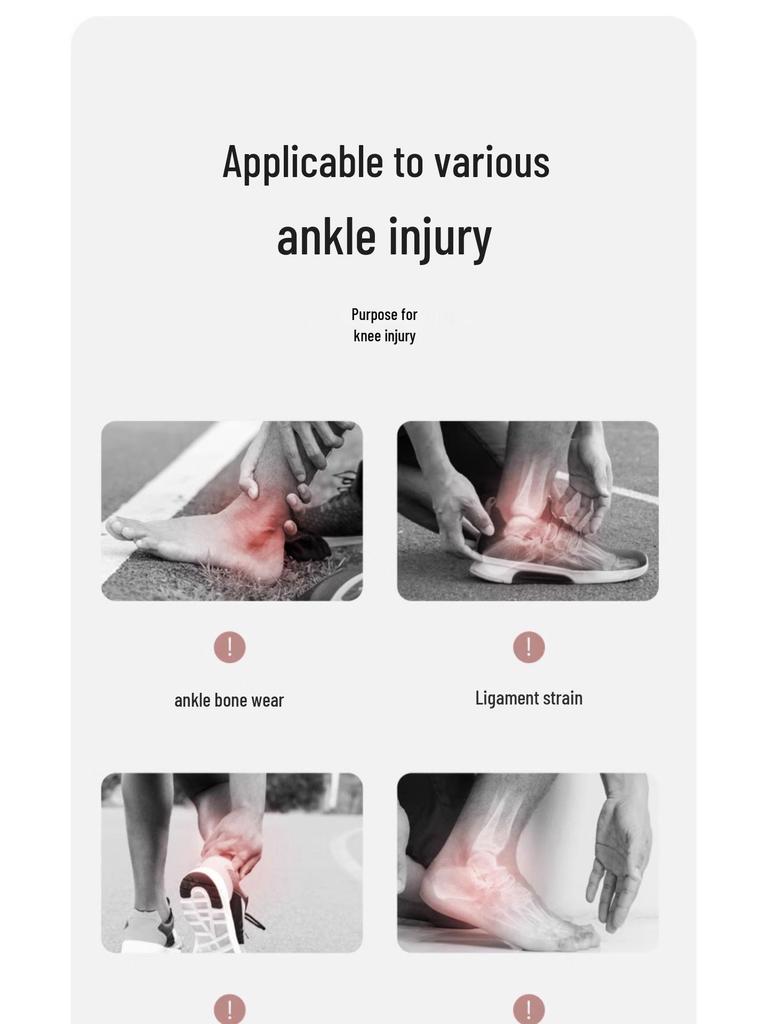 Ультратонкий ремешок для защиты голеностопа: Предотвращает растяжения и поддерживает восстановление