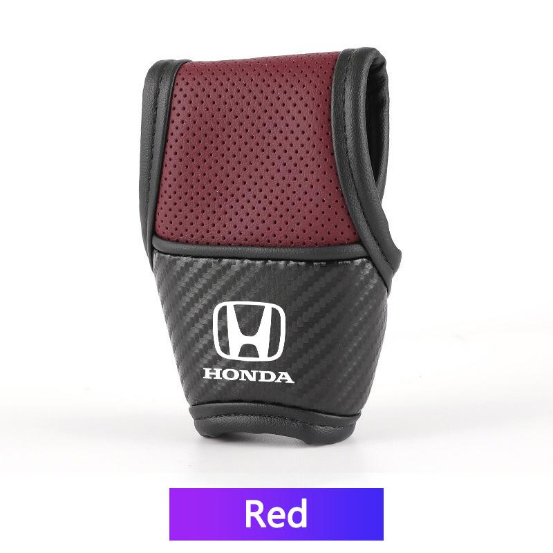 ARD1 High Quality Car Logo Shift Handle Covers Non-Slips Gearshift Cover For Honda Civic Accord Fit City Vezel CRV Odyssey Pilot Jazz