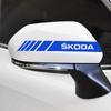 CGT1 20*2cm car rearview mirror side sticker waterproof decal, suitable for Skoda Octavia, Scala, Rapid, Kamiq, Kodiaq, Fabia, Superb