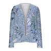 Women's Loose Casual Vintage Floral Print Long Sleeve Top Cardigan