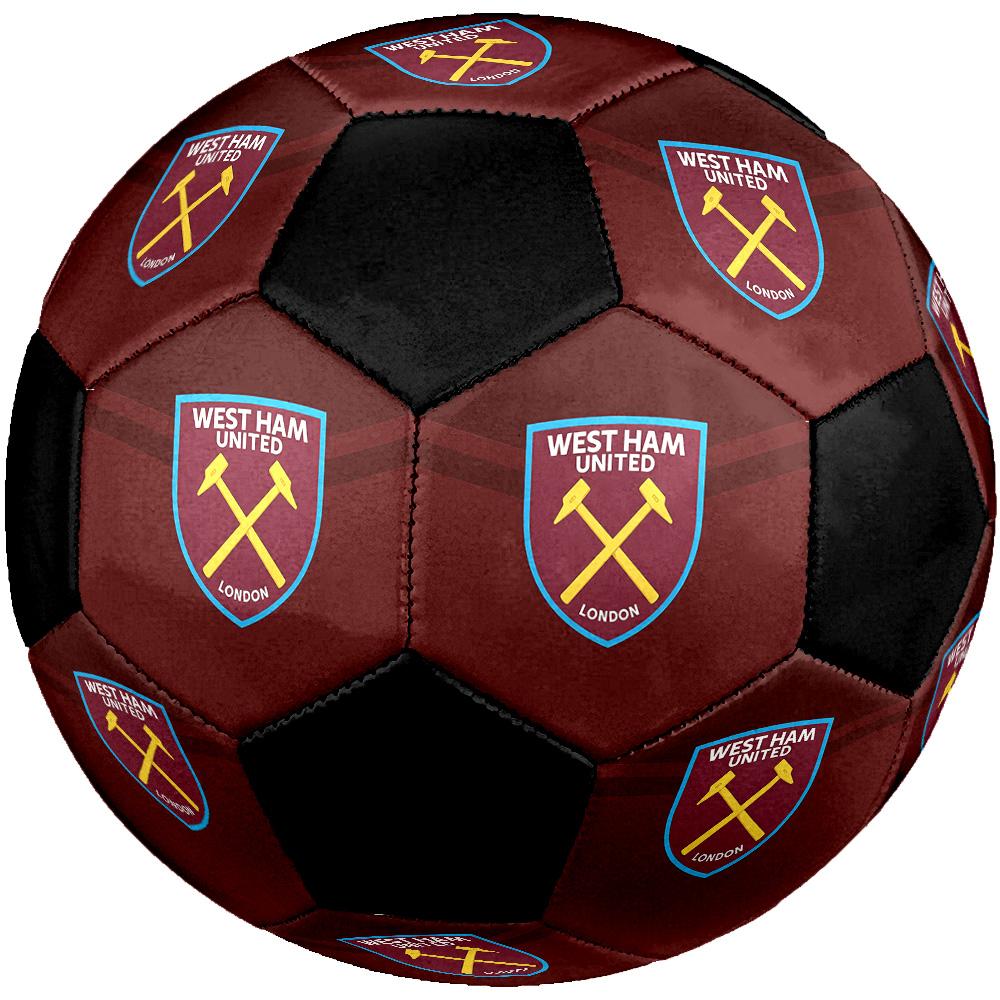 Футбольный мяч West Ham United F.C. Цветной Для всех возрастов Машинная строчка ПВХ Готов к соревнованиям Прочный Высокий отскок. РАЗМЕР5