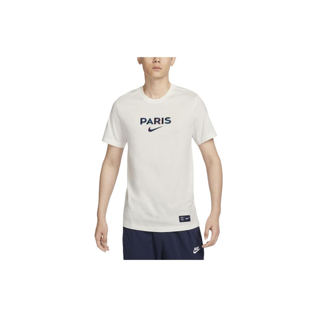 Nike Футболка с коротким рукавом и вышитым логотипом команды Paris Saint-Germain, мужские топы, парус HJ9761-133