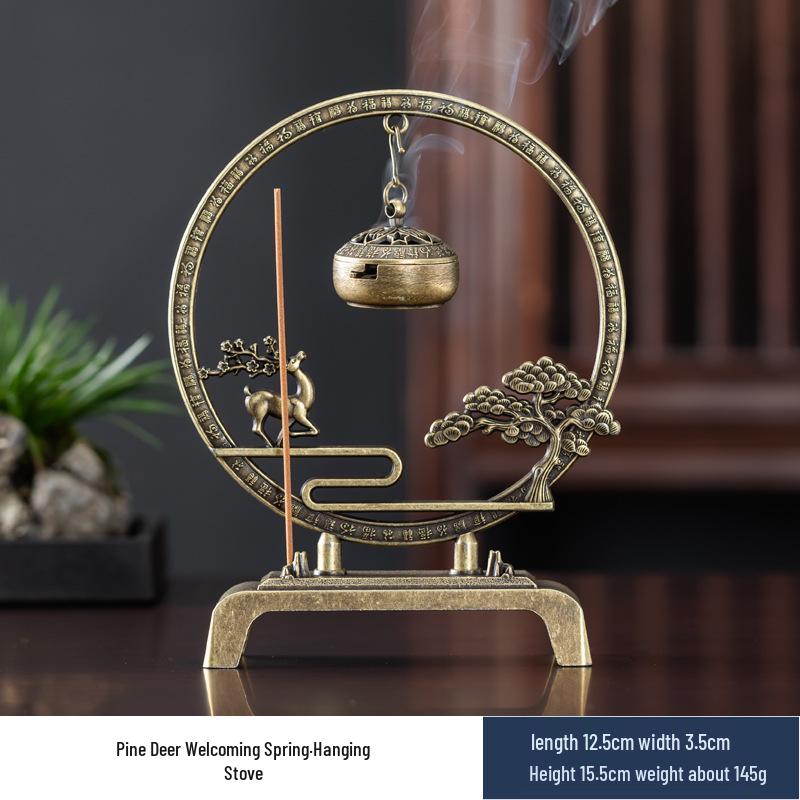 Креативная подвесная благовонница в виде журавля и лотоса - Дзен, чайная церемония, домашний декор.