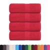 VidaXL Washcloths 4 Pieces FROGN Red 30 X 30 Cm 100% Cotton 136921