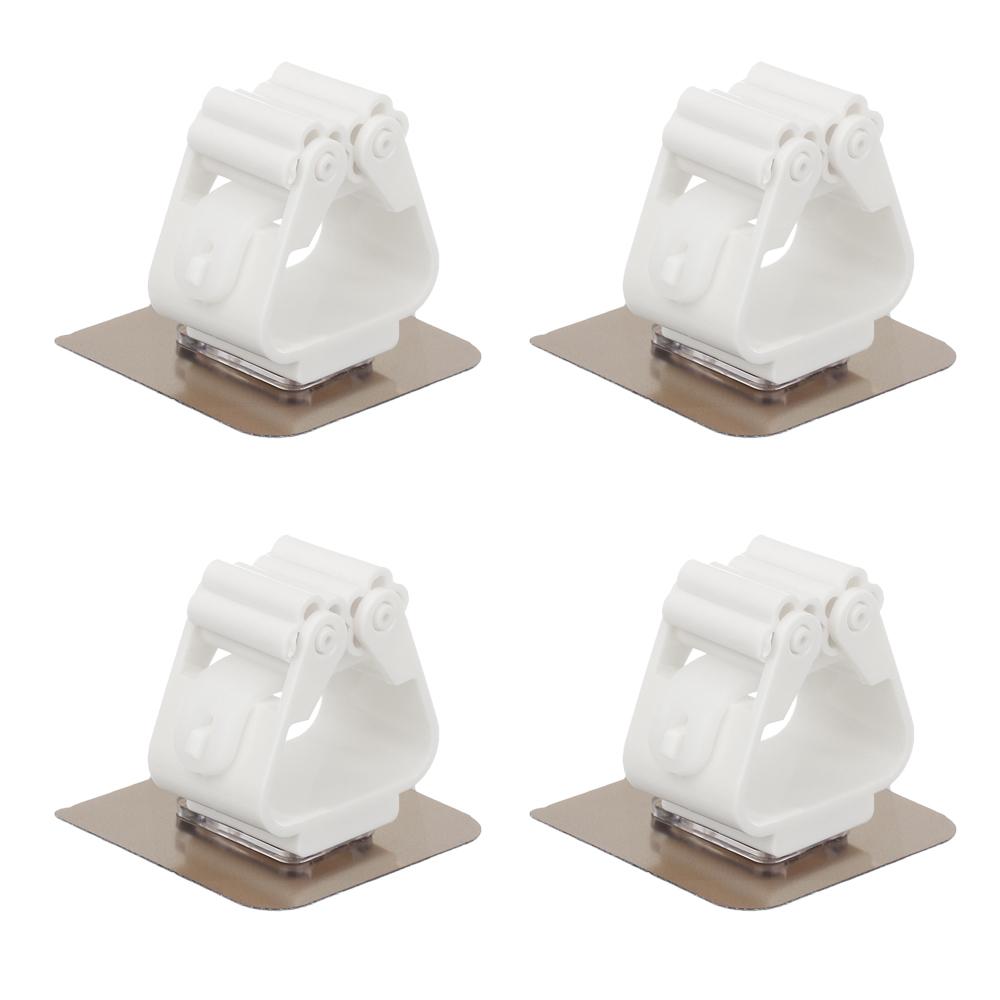 Органайзер для ванной комнаты, самоклеящаяся вешалка для метлы, пружинный зажим, настенные крючки, держатель для швабры