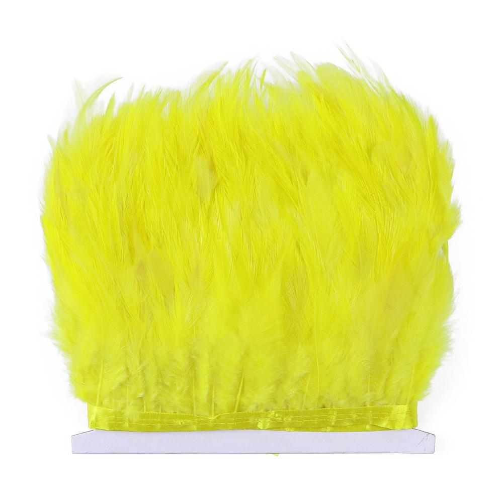 Feather4-6inch High Quality Chicken Feathers Trim Fringe 1meter Mint Green Rooster Feather Ribbon Wedding Dress Creative Crafts Plumes