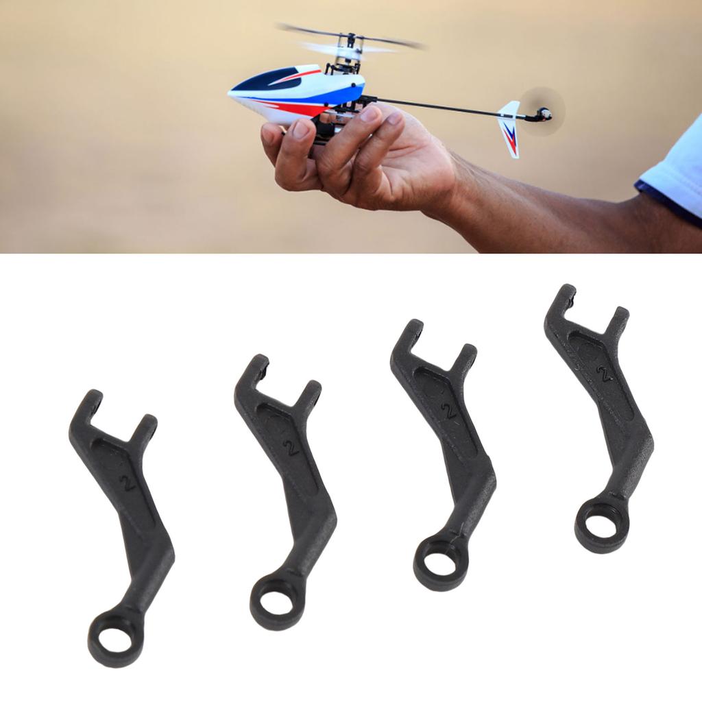 4PCS RC Helicopter Connecting Rod Set Plastic Replacement Parts Linkage Rods for Wltoys K124 K170