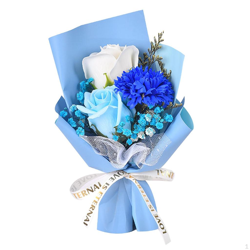 Мини-букет цветов из мыла, искусственный цветок для ванны, подарок на День Святого Валентина, цветочная композиция для