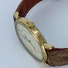 Новые батарейки Работают хорошо Мужские кварцевые часы LONGINES Восьмиугольный корпус Золотой циферблат Нержавеющая сталь 2 стрелки Легко почищены