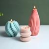 Striped Roman Column Silicone Candle Mold - DIY Geometric Cylindrical Ornament