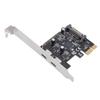 PCIe To Type C Adapter Card USB 3.2 Gen1 2 Port Expansion Card ASM1042 Main Control Chip 5Gbps for