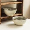Минималистичный стиль Керамическая миска с эффектом обжига Домашняя миска Миска для лапши Посуда Миска Большая вместимость Миска для салата Ресторанная глубокая миска