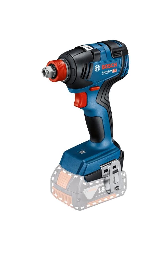 Bosch Professional 18V Cordless Impact Driver Wrench Dual Use Blue (Body Only, Charger/Sold Separately) GDX18V-200H
