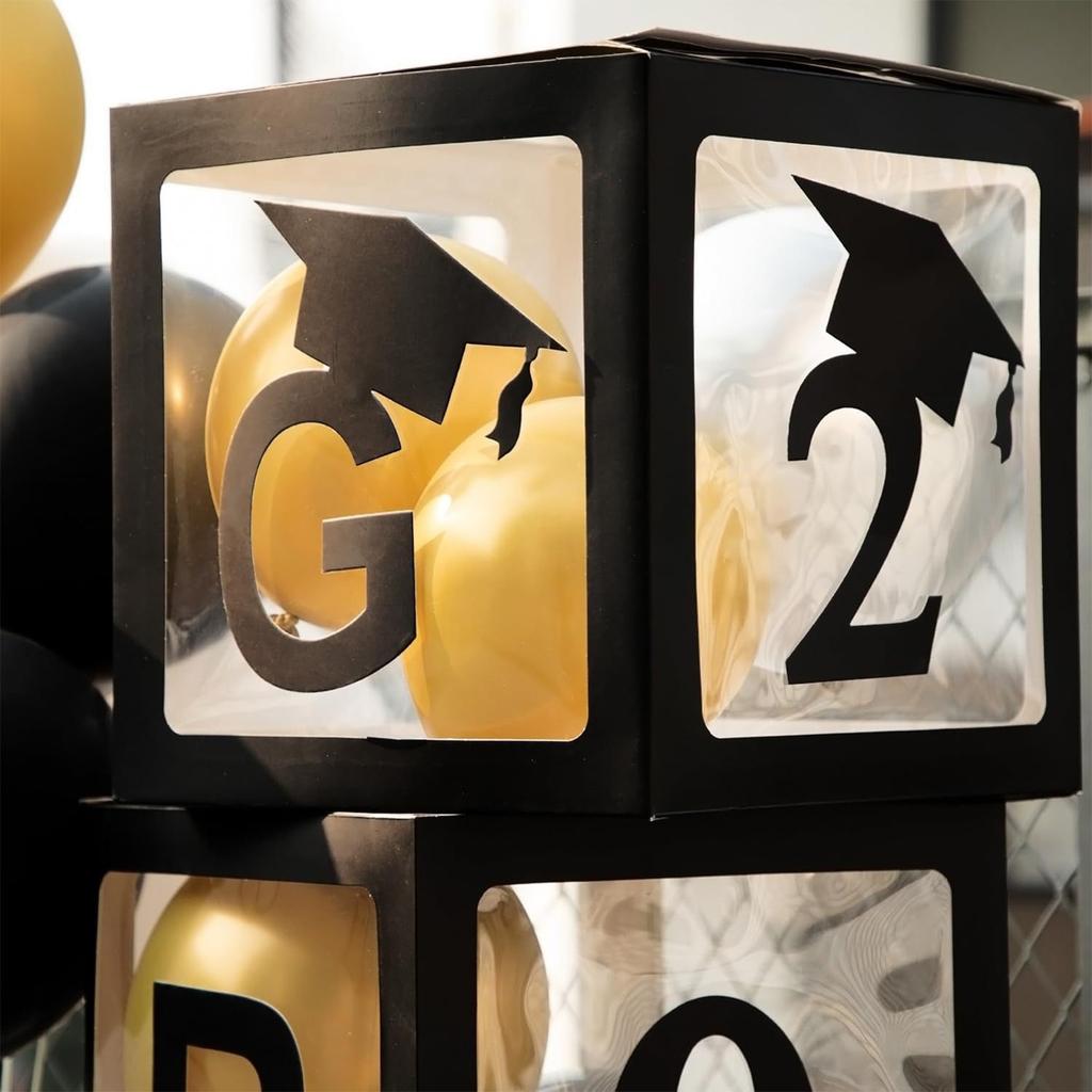 Новое украшение для выпускного вечера, черная коробка с надписями «Выпускной» и «Of You»