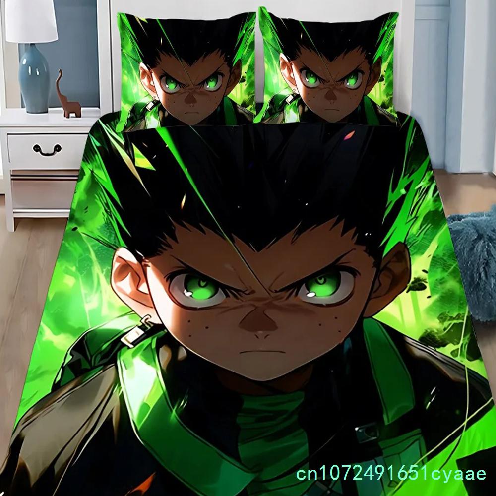 3D Принты Hunter X Hunter Пододеяльник Наволочка Комплект Постельного Белья Взрослый Мальчик Девочка Украшение Спальни Дети Односпальный Двуспальный Большой Размер