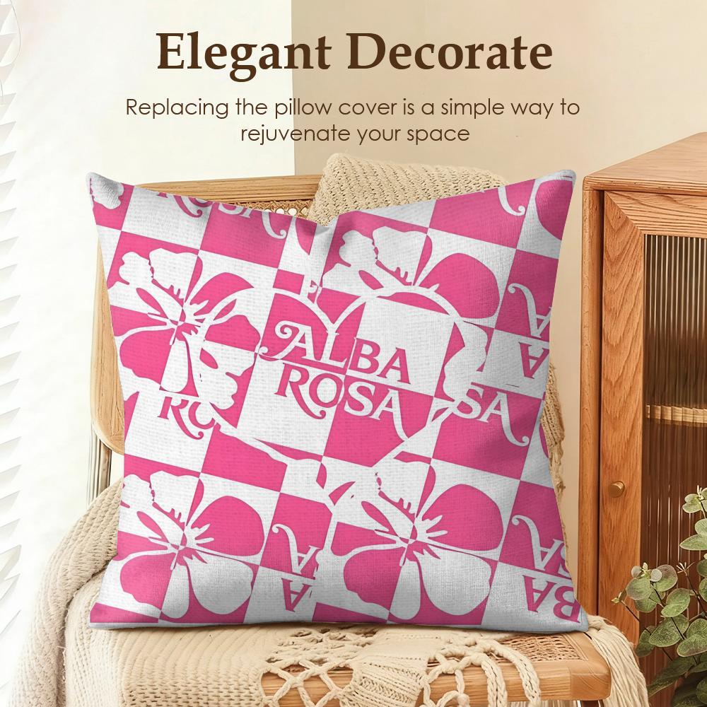 Fashion AALBA RROSA Cushion Cover Natural Linen Organic Fabric DoubleSided Printing Sofa Home Decor Gift Pillow Case