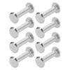 100 Pairs M2 Rivet Set Stainless Steel Flat Round Hex Socket Head Stud Set for Construction Woodworking 3 X 11 X 6mm