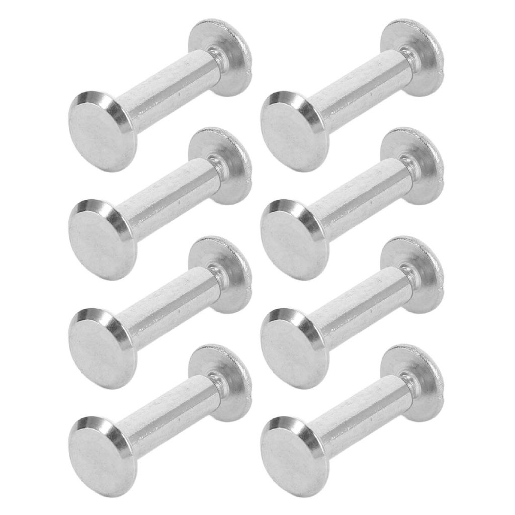 100 Pairs M2 Rivet Set Stainless Steel Flat Round Hex Socket Head Stud Set for Construction Woodworking 3 X 11 X 6mm