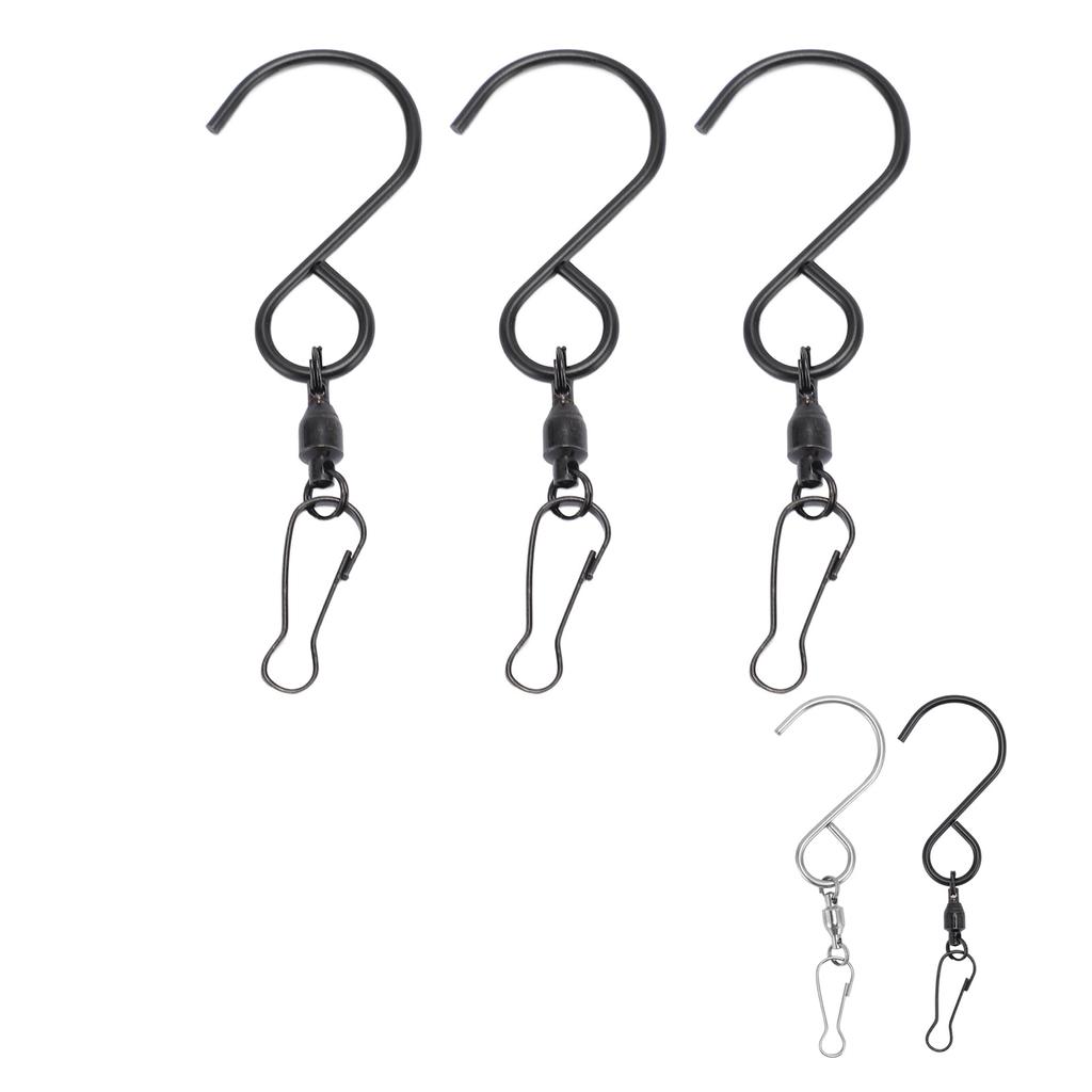 20pcs Wind Spinner S Hook Clips 360 Degree Rotation 304 Stainless Steel Dual Clip Wind Spinners Hang