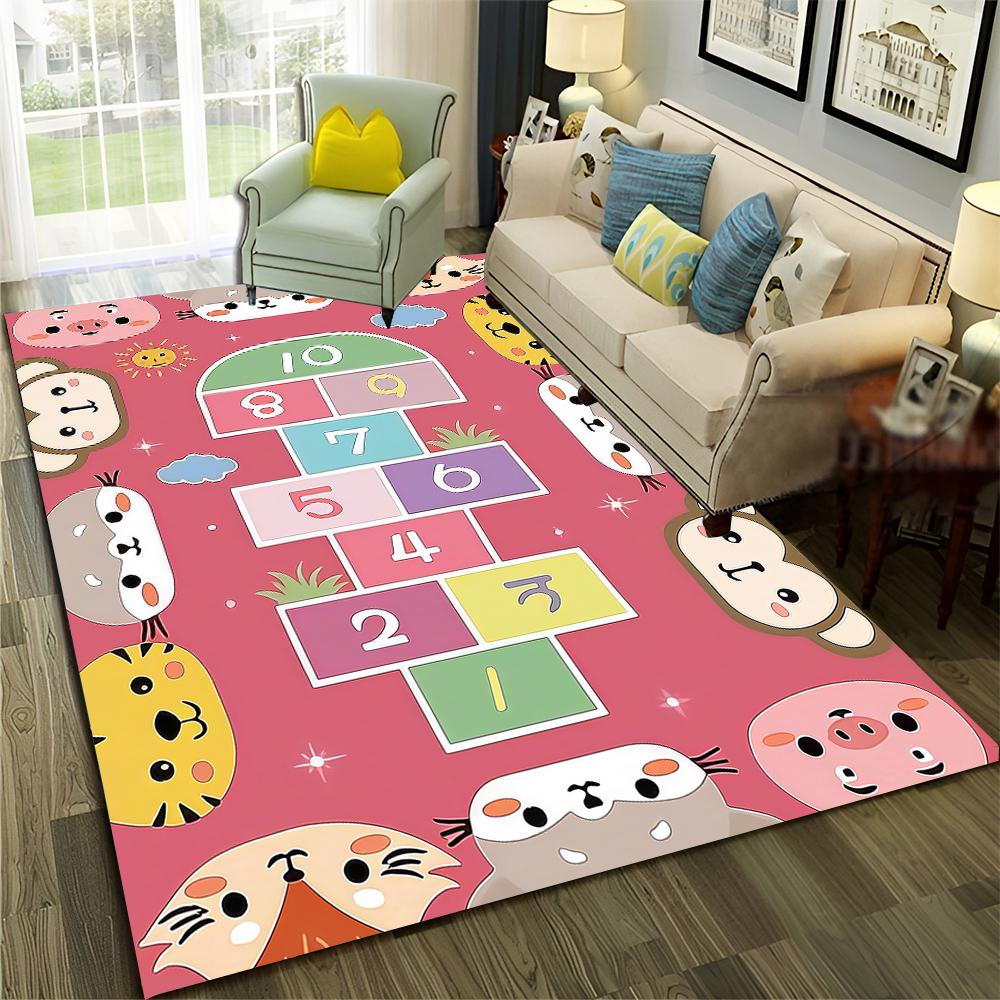 Забавные классики Детские цифровые игры Мальчик Девочки Ковер Коврик для дома Гостиная Спальня Диван Придверный коврик Декор, Нескользящий коврик для пола