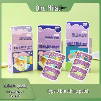 O-образный пластырь для сна против открывания рта для детей - Коррекция ротового дыхания.