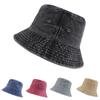 Denim Bucket Hat Washed Men and Women Flow Spring and Autumn Outdoor Travel Sunscreen Sun Hat Spray Basin Hat