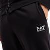Emporio Armani EA7 Осень/Зима 24 Худи на молнии с принтом-логотипом из букв, с длинным рукавом, повседневный спортивный костюм, мужской костюм, черный 8NPV68-PJVTZ-1200