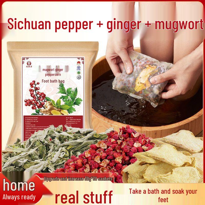 Herbal Foot Bath Bags with Mugwort, Peppercorn & Ginger
