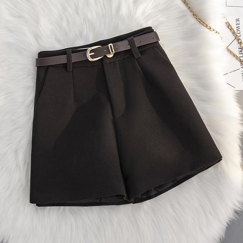 Шорты, женские широкие брюки трапециевидной формы с высокой талией, свободные брюки