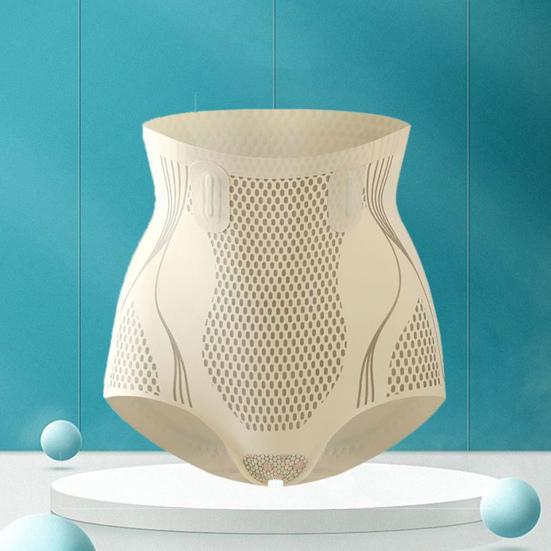 Женские трусы с высокой талией, корректирующее нижнее белье, утягивающее ягодицы, тонкие, корректирующие живот, эластичные трусики, компрессионные, бесшовные, с хорошей воздухопроницаемостью, послеродовые трусы