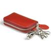 Сделано в Японии Tochigi кожаный чехол для смарт-ключа Чехол для смарт-ключа из натуральной кожи с карабином круглой молнии [Идеальное время] (красный)