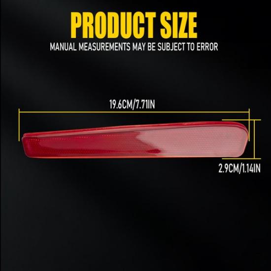 Rear Set Reflector Bumper Fit Toyota Corolla L,LE,SE Right & Left