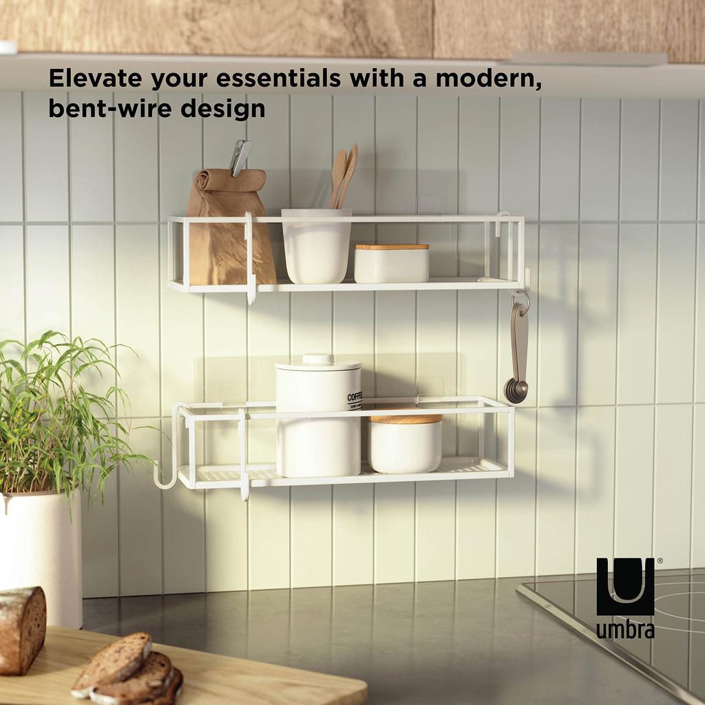 Официальная полка для душа Umbra, набор полок для шампуня CUBIKO 21018615660, Белый, 2,