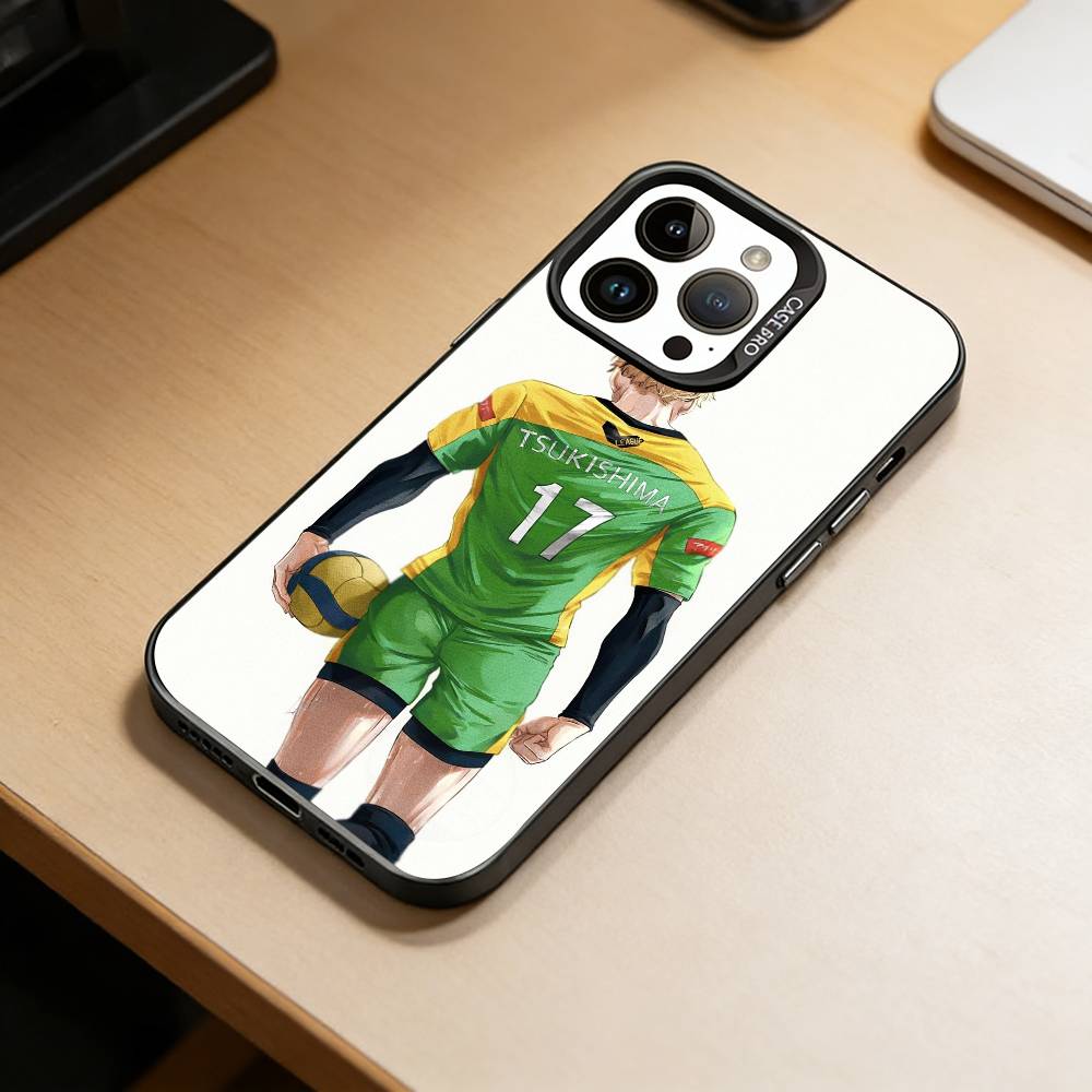 T-Tsukishima K-Kei Чехол для iPhone 17,16,15,14,13,12,11 Plus,Pro Max,XS,Разноцветный Серебристый Черный Чехол