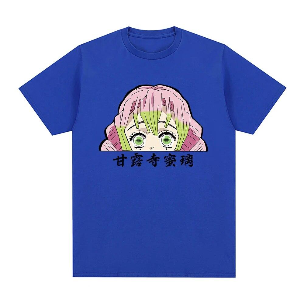 Убийца демонов Kimetsu No Yaiba Swordsmith Village футболка унисекс с эстетической графикой футболка Mitsuri унисекс аниме Unisexga хлопковая футболка песочного цвета