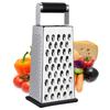 Kaishun Cheese Grater, Box Grater for Cheese, Stainless Steel Vegetable Slicer, Food Shredder, 4-Sided, Convenient Kitchen Gadget