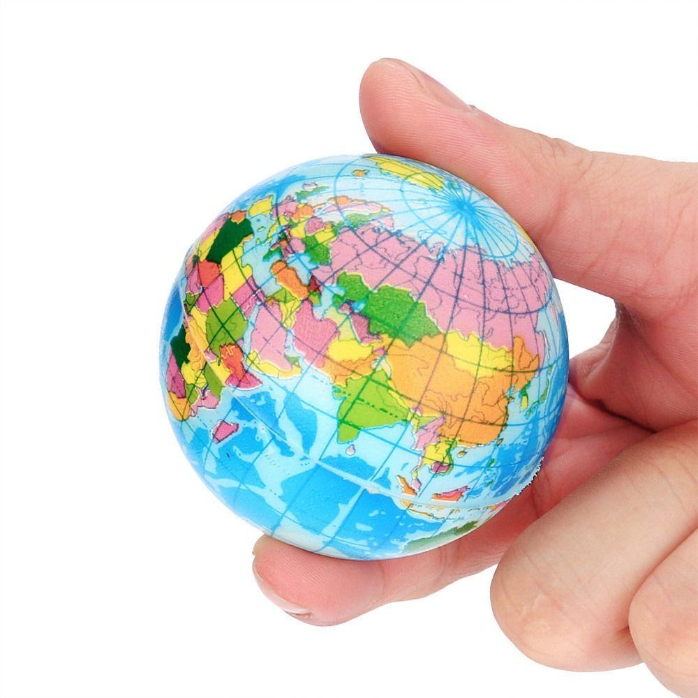 Earth Globe Model World Geography Map Ball Hand Squeeze Ball World Map Foam Ball Foam Rubber Ball
