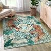 A Regional Tiger Pattern Mat Living Room Soft Bedroom Ultra-thin Colored Mat Green Yellow Red Suitable Dining Room Home Office