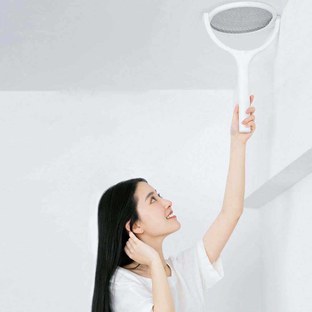 Rotating Head Fly Swatter Rechargeable Mosquito Zapper Electric Mosquito Swatter  Summer