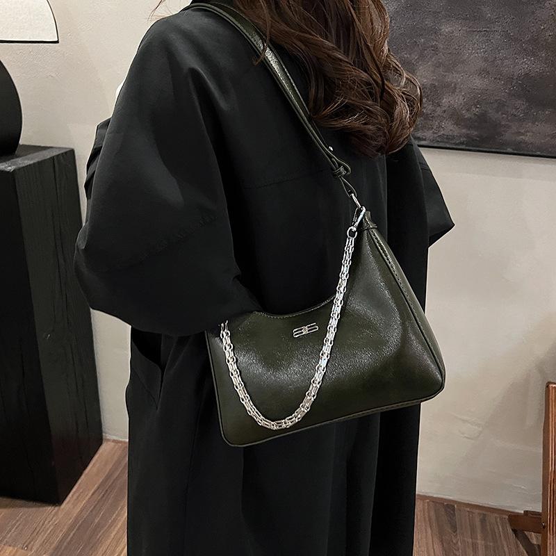 Популярная в этом году женская сумка под мышкой 2025 модная цепочка взрывной узор сумка через плечо высококлассная повседневная сумка-мессенджер