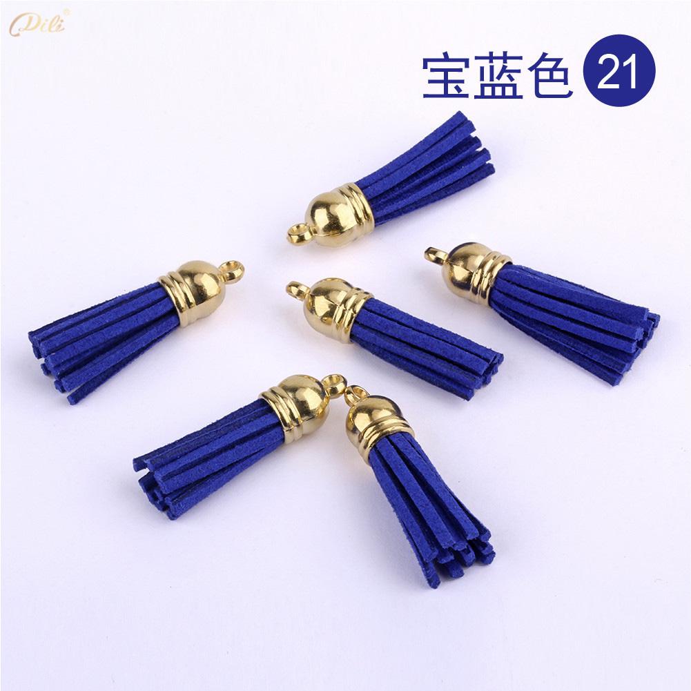 5/10/20Pcs 38mm Mini Leather Tassels Keychain Tassels For DIY Crafts Charms Earrings Bracelets Jewelry Making Supplies